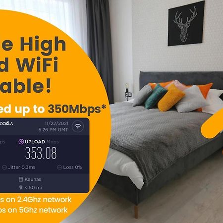 Comfy 2 Room Apartment - Free Parking - 350Mbps Wifi - Netflix Kaunas Exterior photo